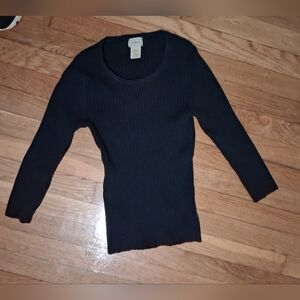 Women's L.L. Bean Black Sweater Size Small